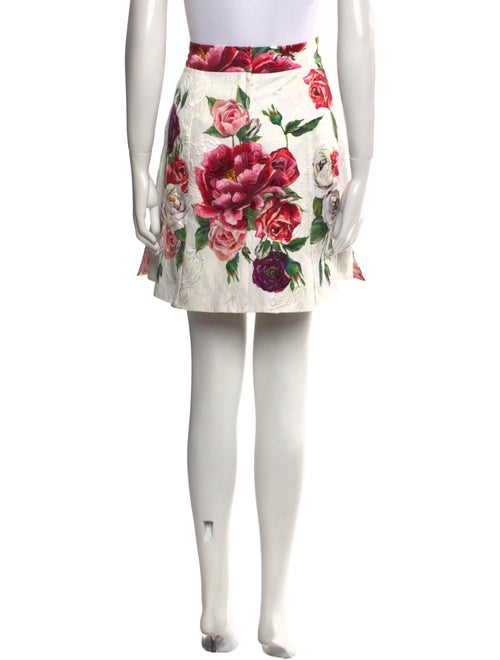 Dolce & Gabbana Floral Print Mini Skirt