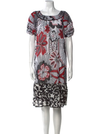 Dolce & Gabbana Printed Knee-Length Dress