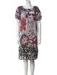 Dolce & Gabbana Printed Knee-Length Dress