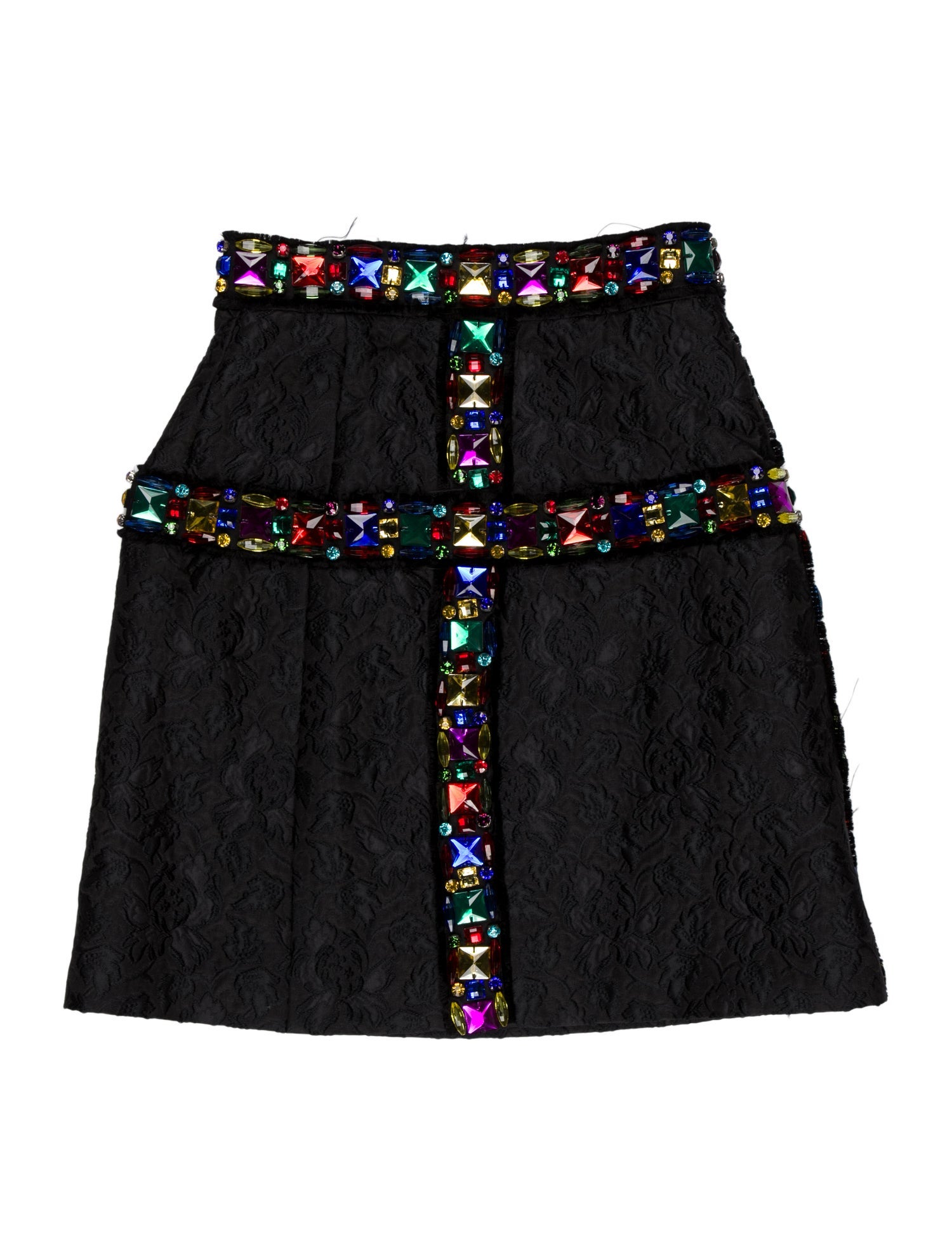Dolce & Gabbana Crystal Embellishments Mini Skirt w/ Tags