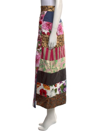 Dolce & Gabbana Floral Print Midi Length Skirt