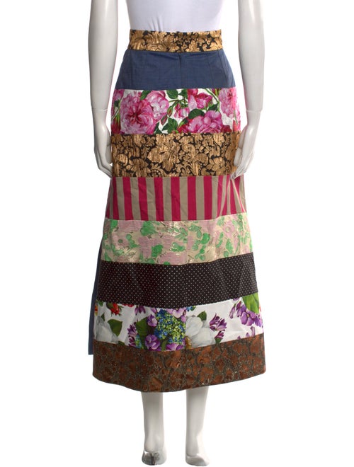 Dolce & Gabbana Floral Print Midi Length Skirt