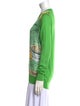Dolce & Gabbana Silk Graphic Print Sweatshirt