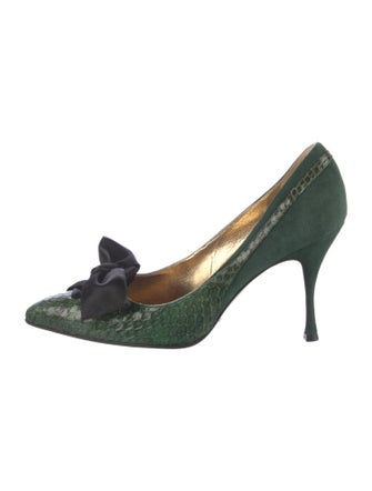 Dolce & Gabbana Snakeskin Animal Print Pumps