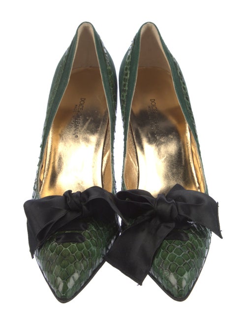 Dolce & Gabbana Snakeskin Animal Print Pumps