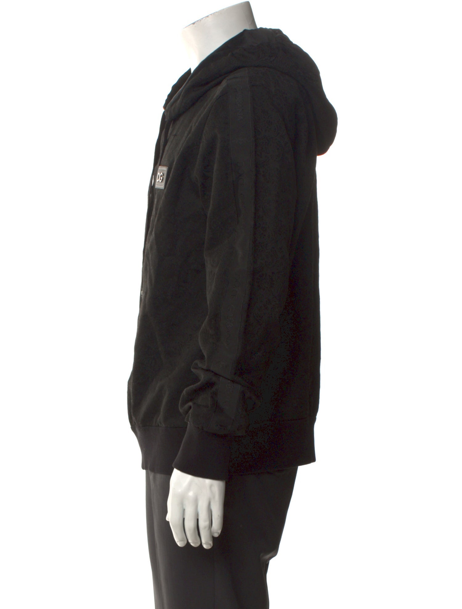 Dolce & Gabbana V-Neck Long Sleeve Hoodie