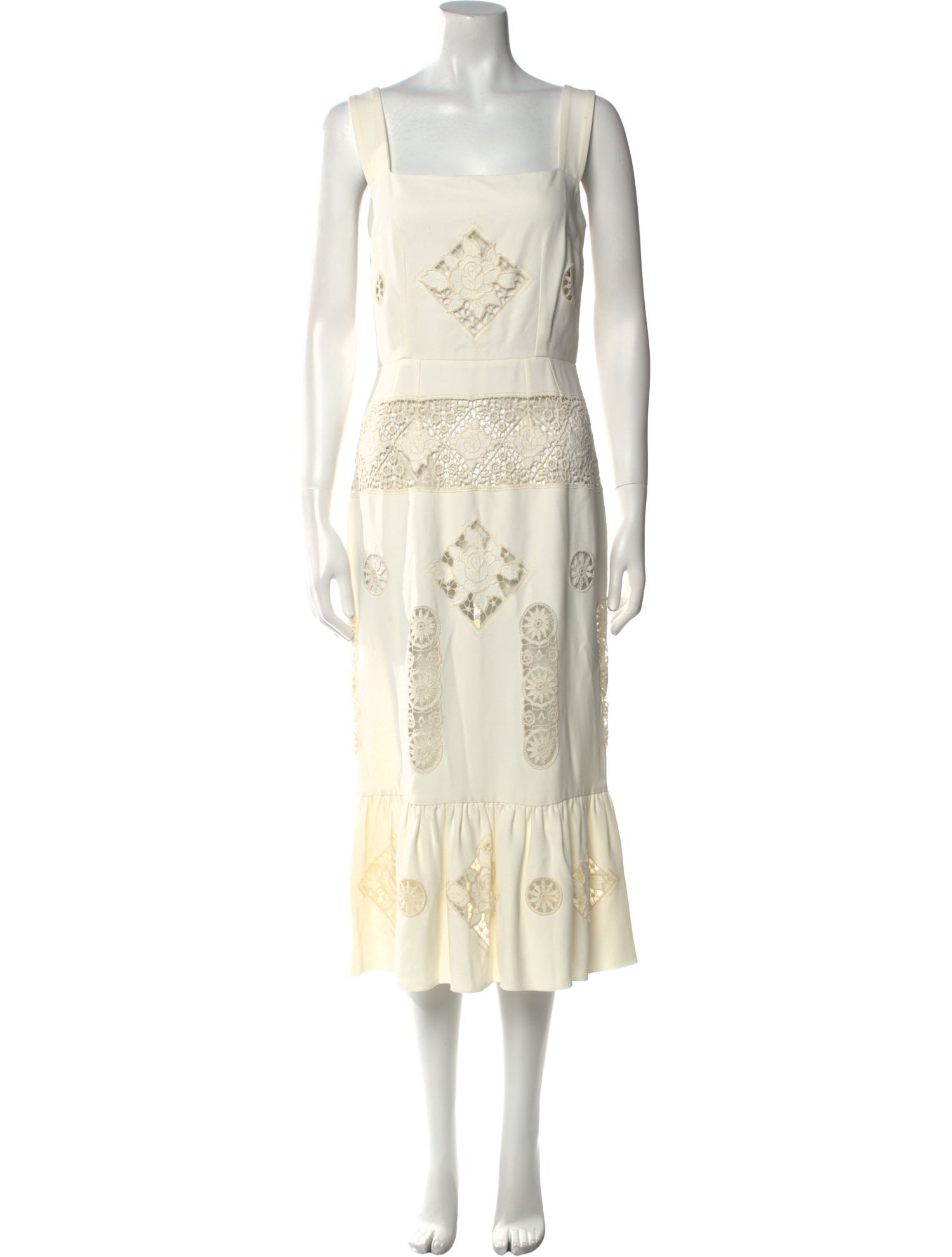 Dolce & Gabbana Lace Pattern Long Dress