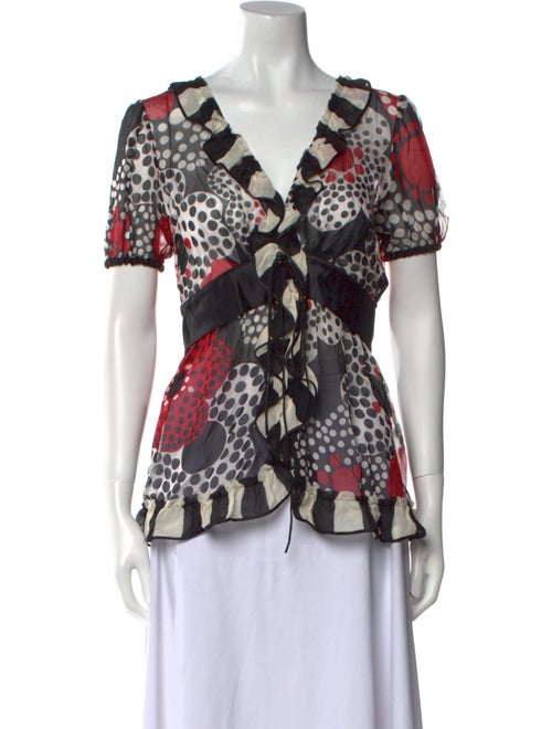 Dolce & Gabbana Silk Printed Blouse