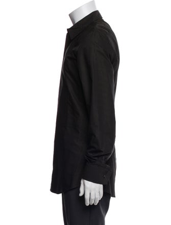 Dolce & Gabbana Plaid Print Long Sleeve Tuxedo Shirt