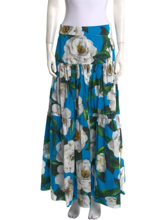 Dolce & Gabbana Floral Print Long Skirt