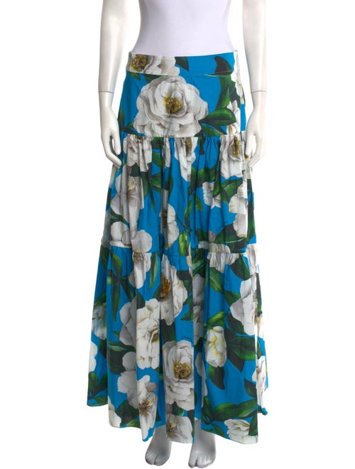 Dolce & Gabbana Floral Print Long Skirt