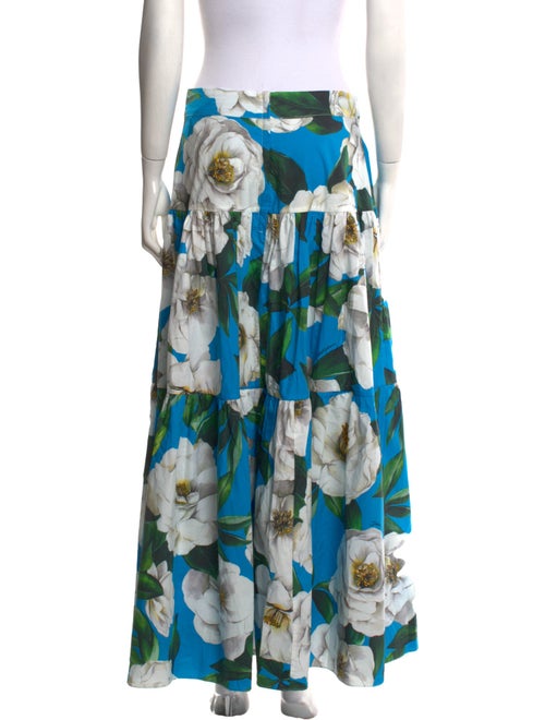 Dolce & Gabbana Floral Print Long Skirt