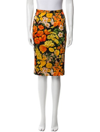 Dolce & Gabbana Silk Knee-Length Skirt