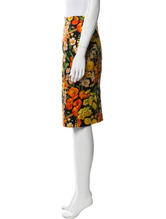 Dolce & Gabbana Silk Knee-Length Skirt