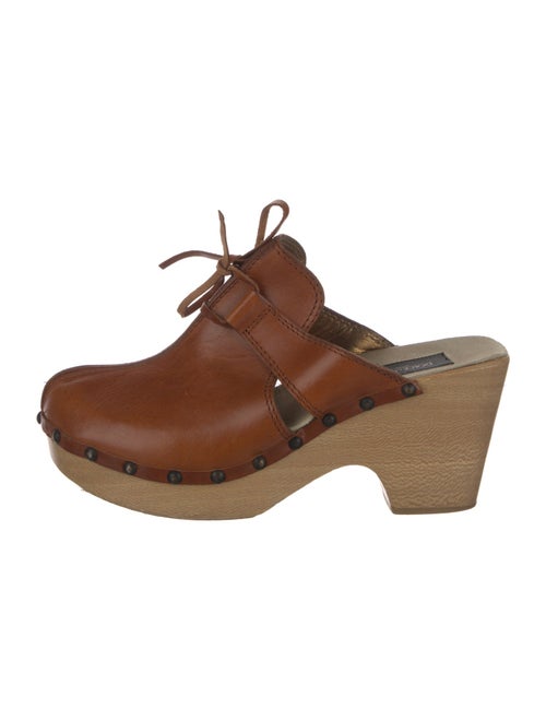 Dolce & Gabbana Leather Bow Accents Mules