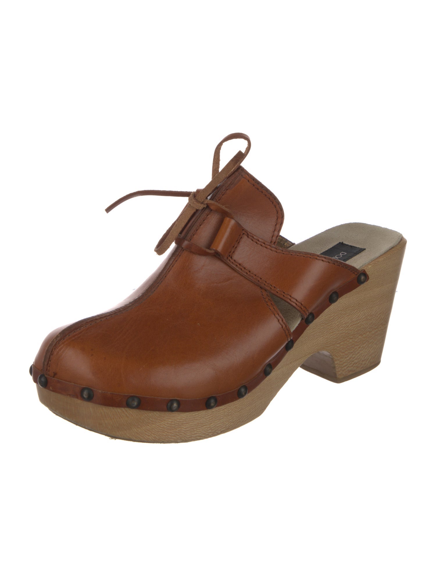 Dolce & Gabbana Leather Bow Accents Mules