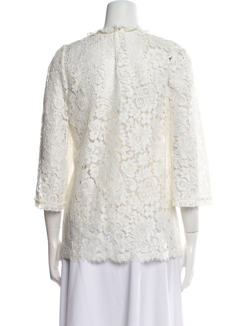 Dolce & Gabbana Lace Lace Pattern Blouse