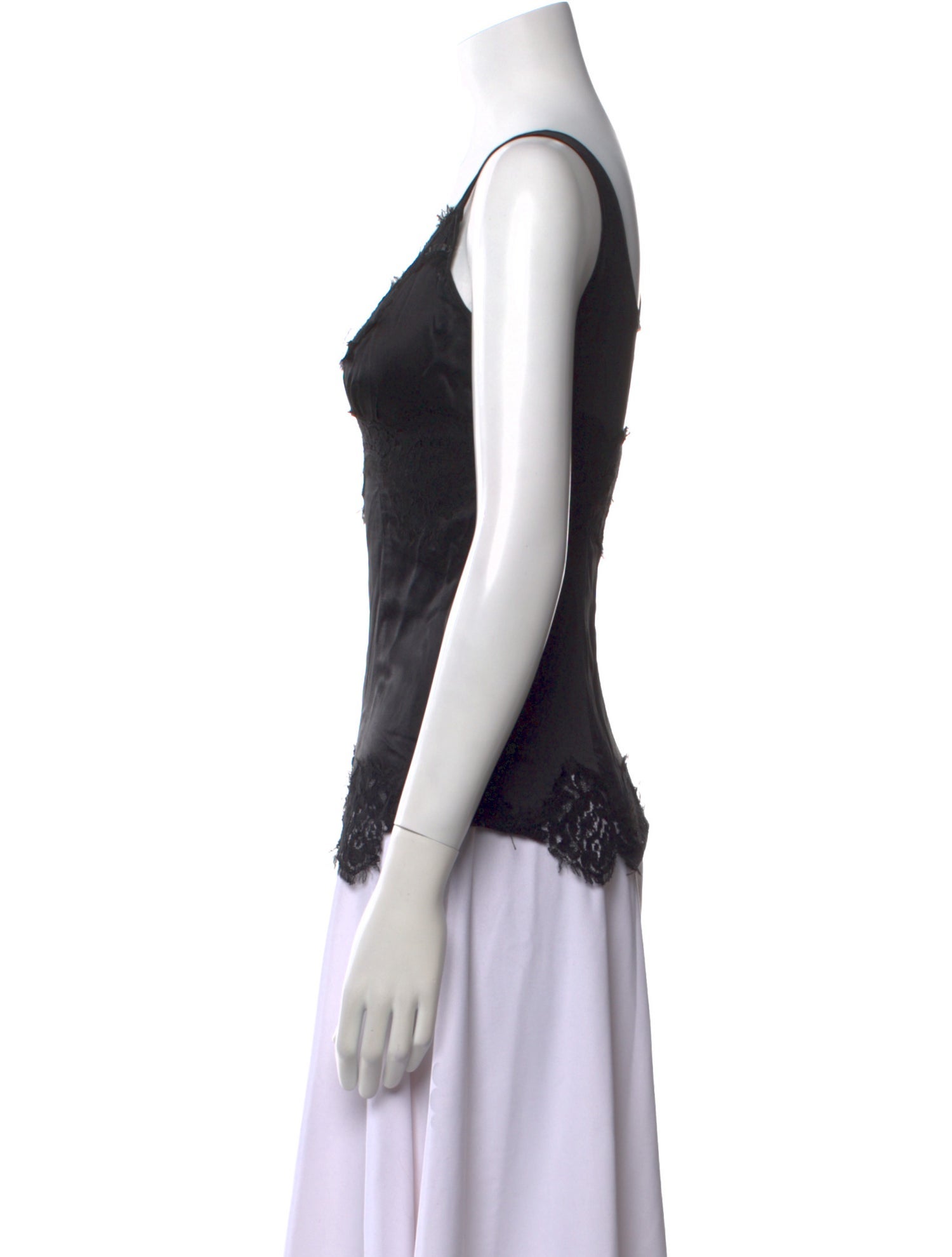 Dolce & Gabbana Silk Square Neckline Top