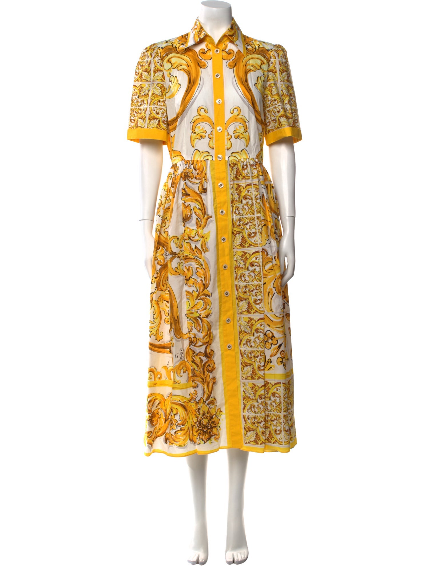 Dolce & Gabbana Paisley Print Long Dress