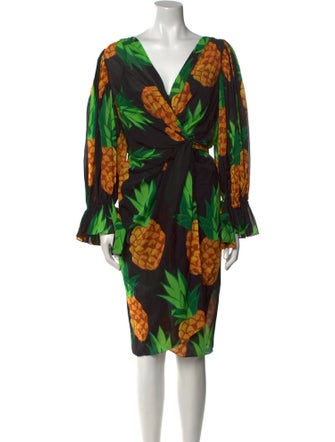 Dolce & Gabbana Printed Midi Length Dress