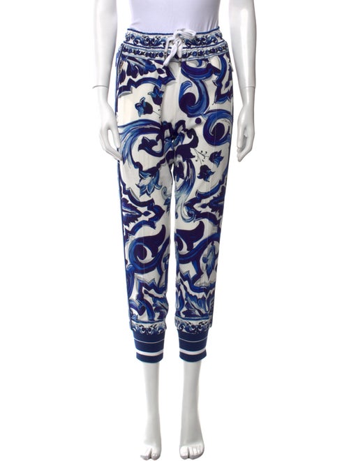 Dolce & Gabbana Printed Skinny Leg Pants