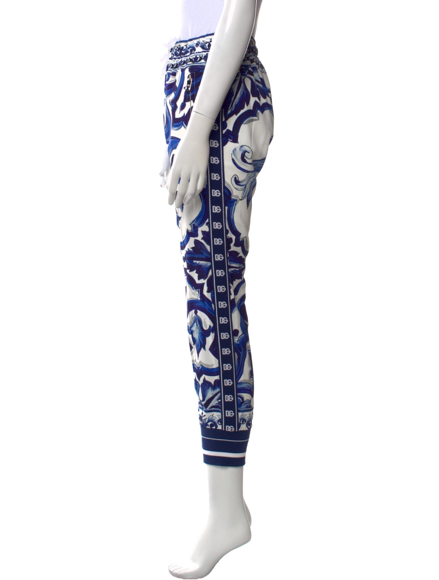 Dolce & Gabbana Printed Skinny Leg Pants