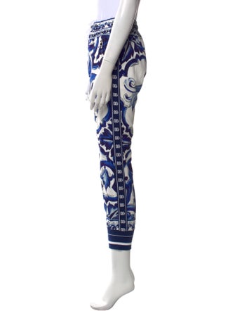 Dolce & Gabbana Printed Skinny Leg Pants