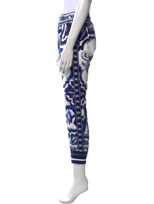 Dolce & Gabbana Printed Skinny Leg Pants