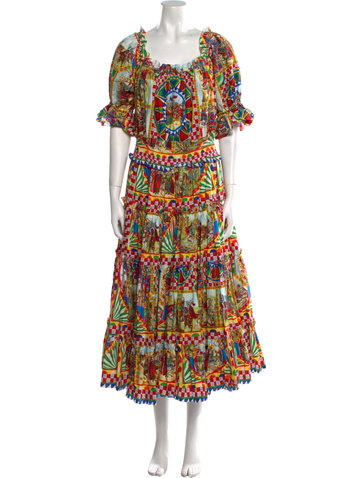 Dolce & Gabbana Printed Long Dress