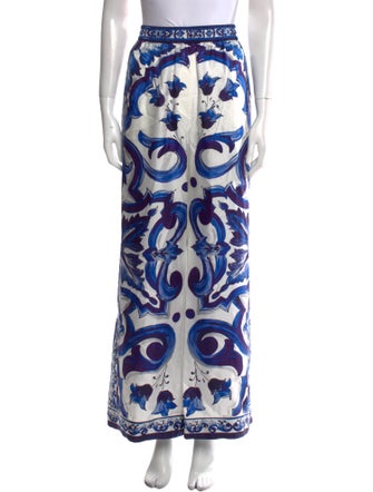 Dolce & Gabbana Silk Wide Leg Pants