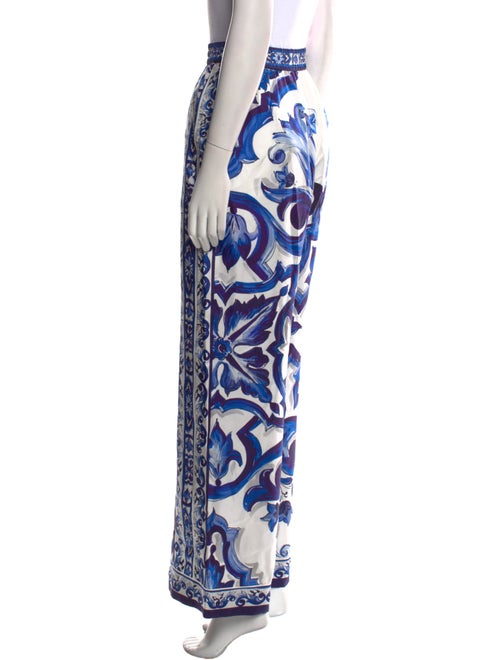 Dolce & Gabbana Silk Wide Leg Pants