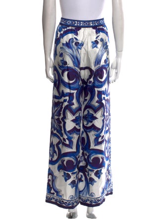 Dolce & Gabbana Silk Wide Leg Pants