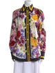 Dolce & Gabbana Floral Print Long Sleeve Button-Up Top