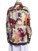 Dolce & Gabbana Floral Print Long Sleeve Button-Up Top