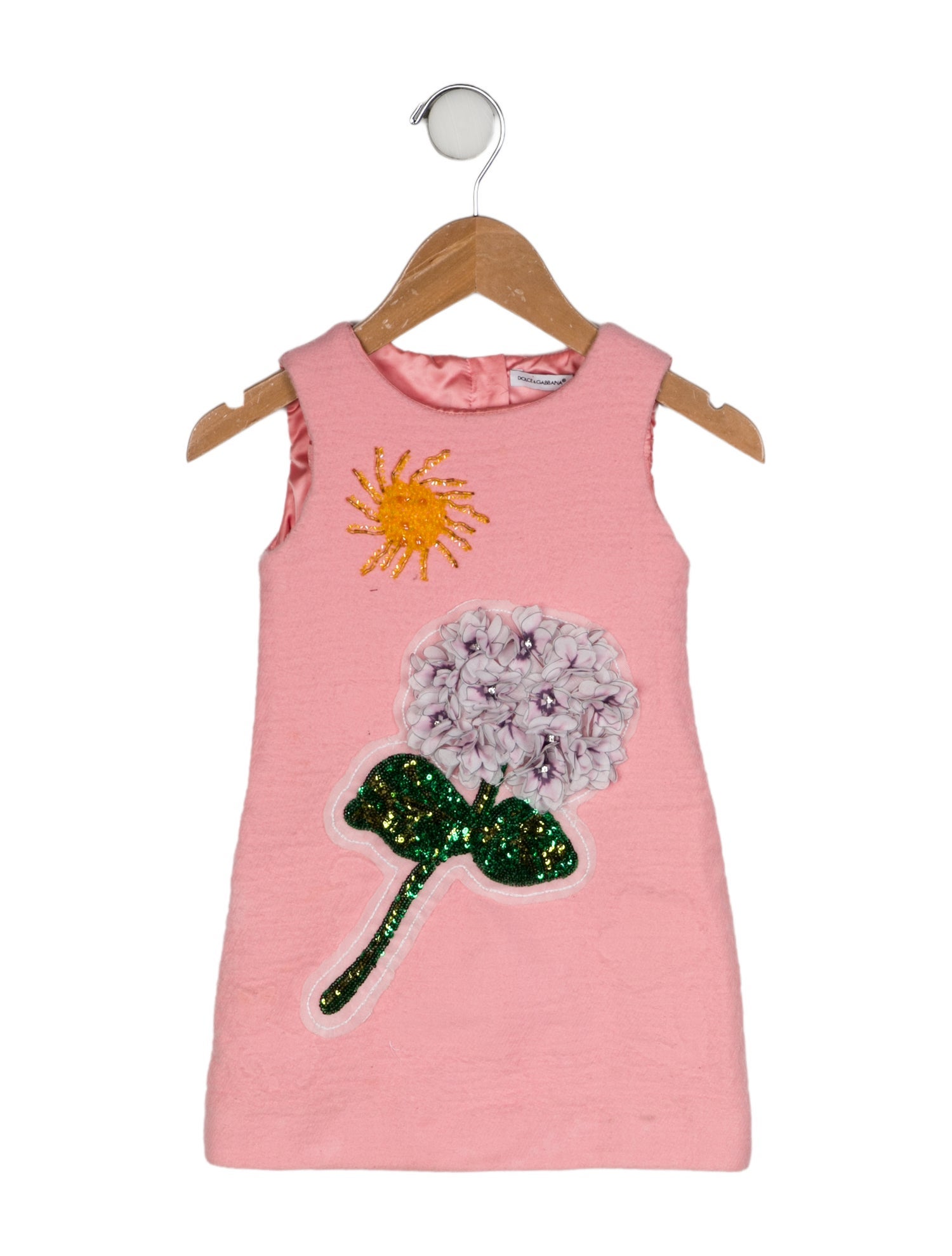 Dolce & Gabbana Girls' Embellished Hydrangea Shift Dress