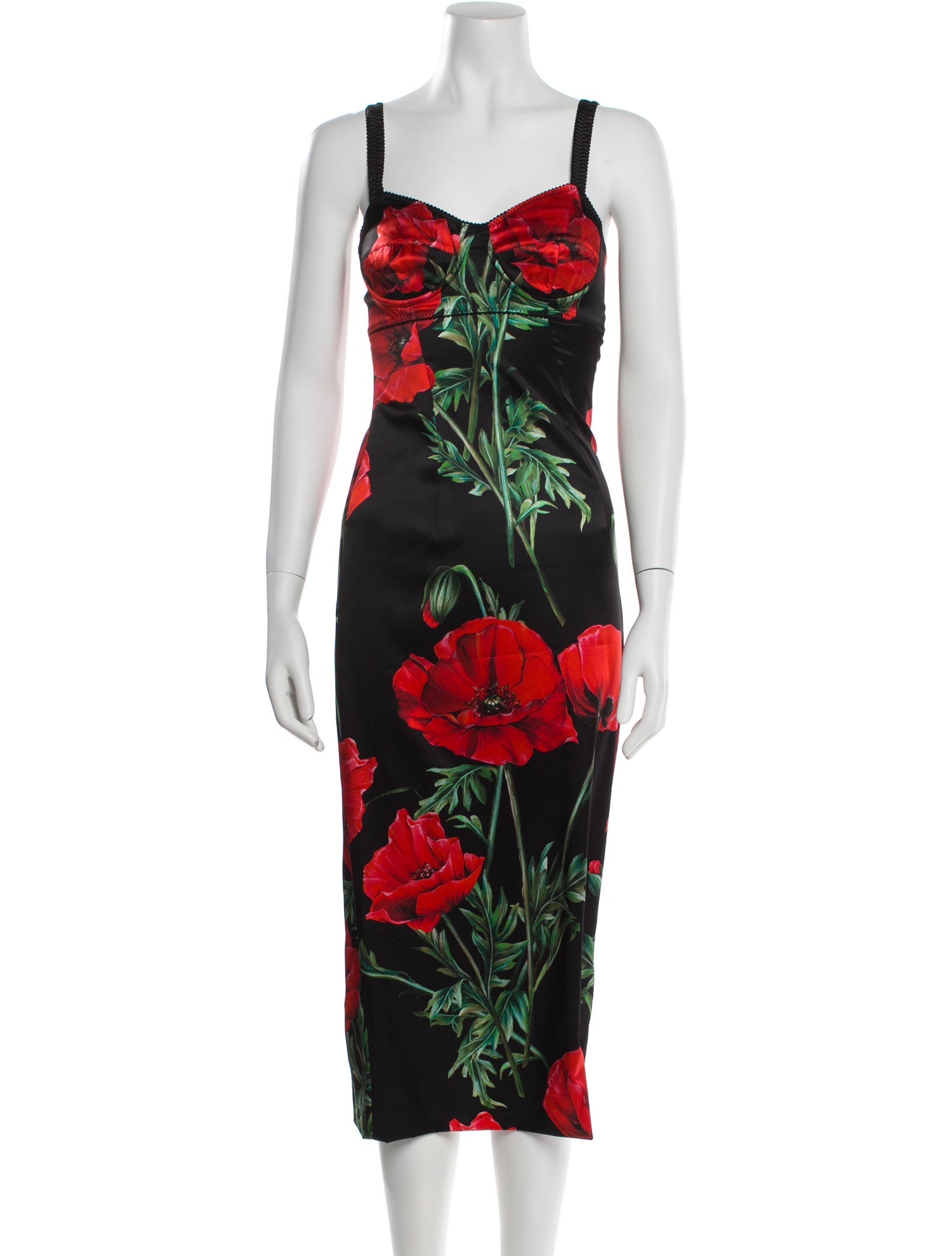Dolce & Gabbana Silk Midi Length Dress