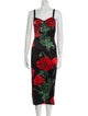 Dolce & Gabbana Silk Midi Length Dress