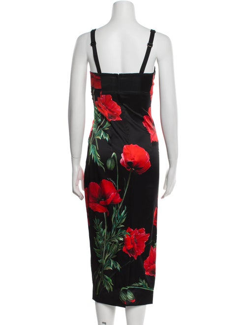 Dolce & Gabbana Silk Midi Length Dress