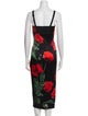 Dolce & Gabbana Silk Midi Length Dress
