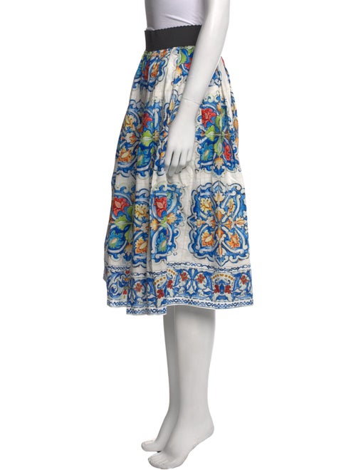 Dolce & Gabbana Floral Print Knee-Length Skirt