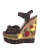 Dolce & Gabbana Printed Embroidered Accent Espadrilles