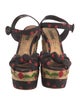 Dolce & Gabbana Printed Embroidered Accent Espadrilles