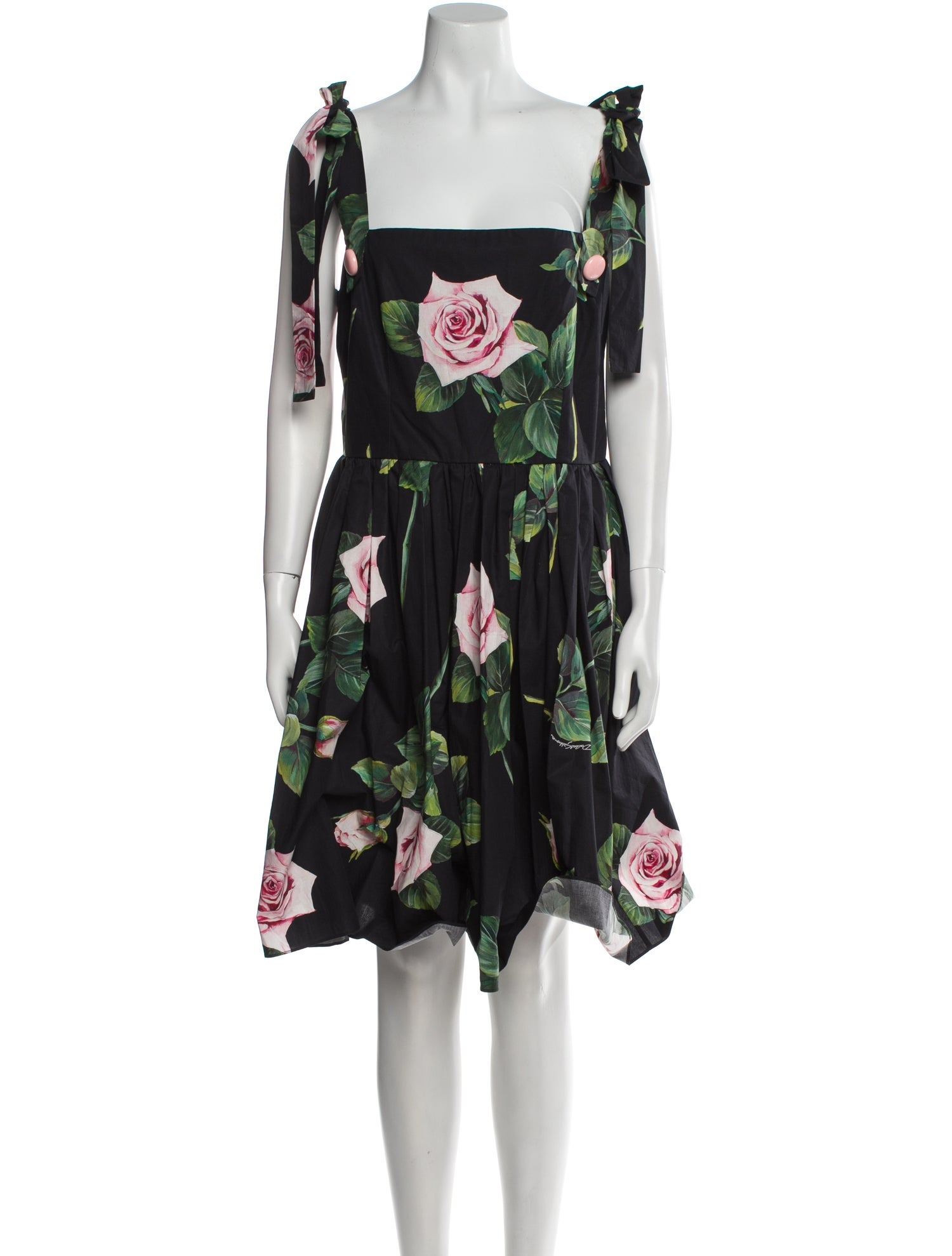 Dolce & Gabbana Floral Print Knee-Length Dress