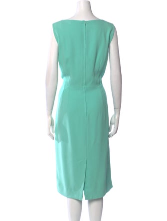 Dolce & Gabbana V-Neck Midi Length Dress