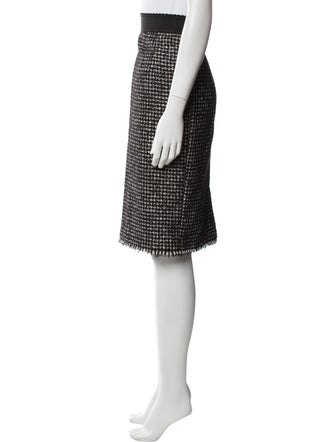 Dolce & Gabbana Virgin Wool Knee-Length Skirt