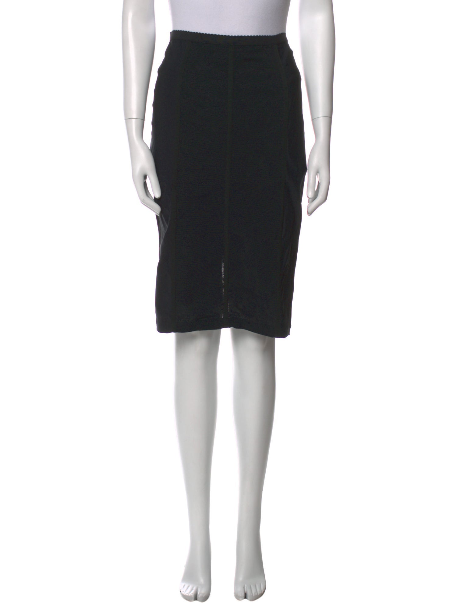 Dolce & Gabbana Grosgrain Trim Knee-Length Skirt
