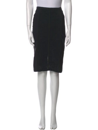 Dolce & Gabbana Grosgrain Trim Knee-Length Skirt