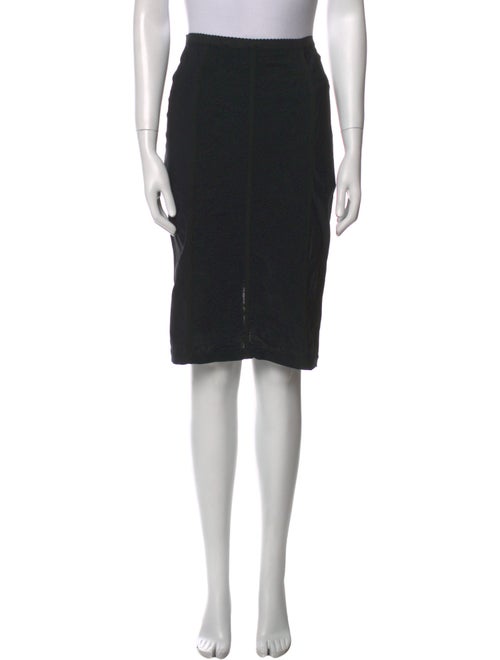 Dolce & Gabbana Grosgrain Trim Knee-Length Skirt