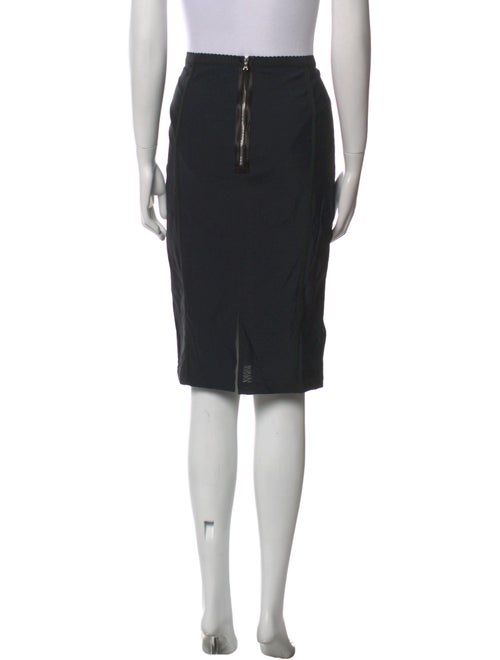 Dolce & Gabbana Grosgrain Trim Knee-Length Skirt