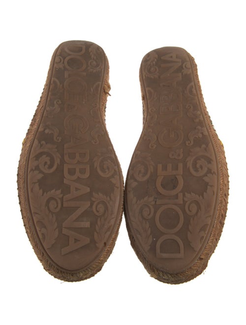 Dolce & Gabbana Majolica Print Canvas Espadrilles